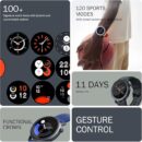 CMF by Nothing Watch Pro 2 Montre connectée avec Affichage AMOLED de 1,32", Durée de Vie de la Batterie de 11 Jours, Appels Bluetooth avec réduction du Bruit par IA, et GPS multisystème - Gris Foncé