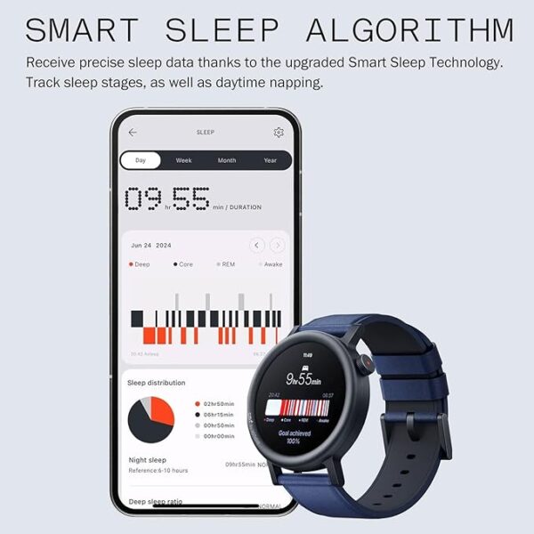CMF by Nothing Watch Pro 2 Montre connectée avec Affichage AMOLED de 1,32", Durée de Vie de la Batterie de 11 Jours, Appels Bluetooth avec réduction du Bruit par IA, et GPS multisystème - Gris Foncé – Image 6