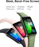 HUAWEI Band 8 Fitness Watch -Ultra Thin Smart Band design with Up to 2 Weeks Battery Life - Activity Trackers Compatible with Android & iOS with Full Health Management & Sleep Tracking -Midnight Black