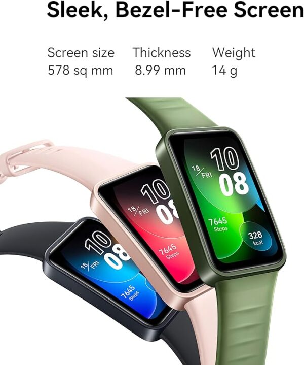 HUAWEI Band 8 Fitness Watch -Ultra Thin Smart Band design with Up to 2 Weeks Battery Life - Activity Trackers Compatible with Android & iOS with Full Health Management & Sleep Tracking -Midnight Black – Image 2